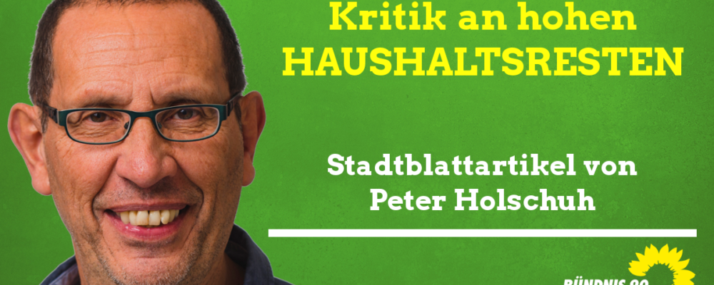 Stadblatt PH Haushaltsreste