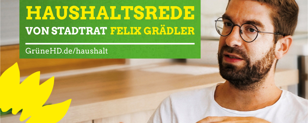 Felix Grädler zum Haushalt