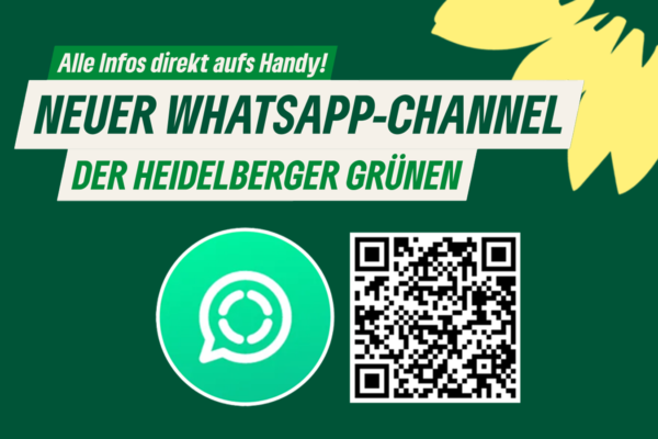 Neu: WhatsApp-Channel der Heidelberger Grünen!