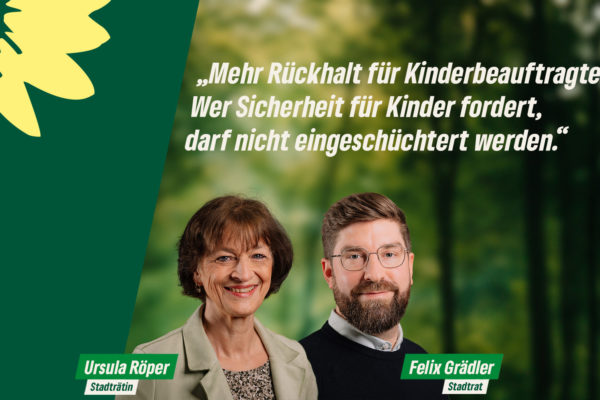 Grünen-Fraktion kritisiert mangelnden Rückhalt für Kinderbeauftragte