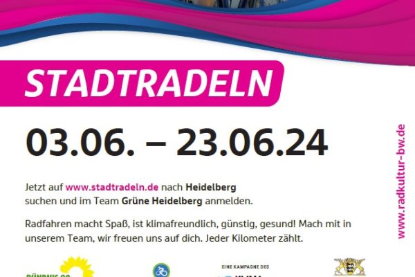 Fahr mit im grünen Team beim Stadtradeln